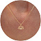 Brass Pendant Necklaces for Women, Golden, Flower, 17.72 inch(45cm)