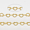 Soldered Brass Heart Chains, Cadmium Free & Nickel Free & Lead Free, with Spool, Golden, 1.8x2.4x0.4mm, about 39.37 Feet(12m)/roll