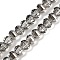 Electroplate Transparent Glass Beads Strands, Pumpkin, Faceted, Pearl Luster Plated, Light Grey, 8x6mm, Hole: 1.2mm, about 78~81pcs/strand, 18.50''(47cm)