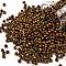 TOHO Round Seed Beads, Japanese Seed Beads, (618) Opaque Frosted Pastel Mudbrick, 8/0, 3mm, Hole: 1mm, about 1110pcs/50g