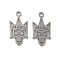 Non-Tarnish 304 Stainless Steel Pendants, Laser Cut, Devil Skull Charm, Stainless Steel Color, 18x9.5x1mm, Hole: 1.5mm