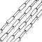 Unwelded Iron Paperclip Chains, Drawn Elongated Cable Chains, with Spool, Gunmetal, 15.1x5.1x1.1mm, about 32.8 Feet(10m)/roll