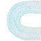 10 Strands Transparent Gradient Color Glass Beads Strands, Segmented Multi-color Beads, Faceted, Round, Medium Purple, 4~4.5mm, Hole: 1mm, about 90~95pcs/strand, 13.98 inch(35.5cm)