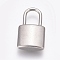 Tarnish Resistant 304 Stainless Steel Pendants, Padlock, Stainless Steel Color, 25.5x14x5mm, Hole: 10x6.5mm