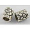 Tibetan Style Alloy Beads, Lead Free & Nickel Free & Cadmium Free, Column, Antique Silver, about 6mm in diameter, 7mm long, hole: 4mm