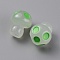 Luminous Resin Display Decoration, Glow in the Dark Ornaments, Mushroom, Green, 17x14mm