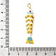 Латунные микро проложить кубического циркония подвески KK-Z125-13G-03-3