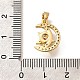 Подвески из латуни с микропаве из циркония KK-R212-04G-01-3