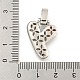 Латунные микропаве прозрачные подвески с фианитом KK-B099-01P-Y-3