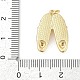 Латунные микропаве прозрачные кубические циркониевые подвески KK-G522-49B-G-2