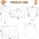Прозрачные акриловые шаблоны для квилтинга DIY-WH0381-004-2