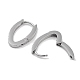 Женские серьги-кольца Huggie Hoop из нержавеющей стали 304 с микропаве из прозрачного кубического циркония EJEW-C096-03P-2