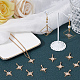 Подвески со стразами из сплава 30 шт. FIND-SC0011-04-4