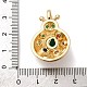 Латунные микро проложить кубического циркония подвески KK-U076-10G-B-3