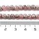 Натуральные аргентинские родохрозитовые бисерные пряди G-B093-B01-02-5