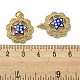 Латунные микро проложить кубического циркония подвески KK-H457-02G-01-3