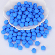 Круглые силиконовые фокусные бусины SI-JX0046A-15