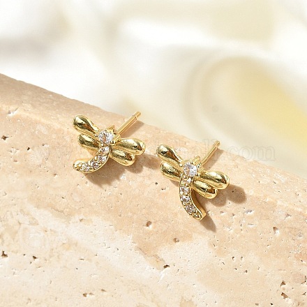 Серьги-гвоздики из циркония EJEW-R016-26G-10-1