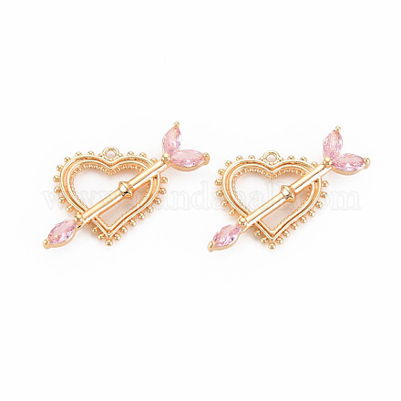 Латунные микро проложить кубического циркония подвески KK-S364-274D-1