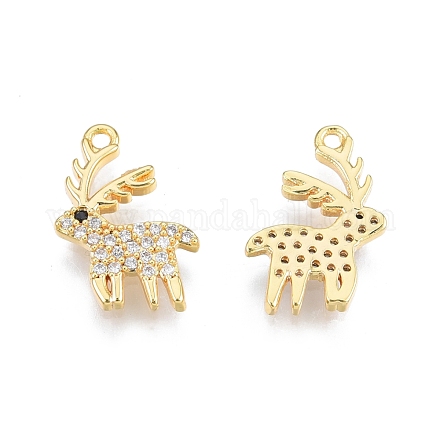 Латунные подвески из прозрачного кубического циркония KK-N231-344-1
