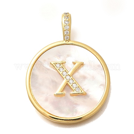 Подвески из латуни с микропаве KK-M309-42G-X-1