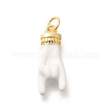 Подвески из латуни с эмалью в стойку KK-L225-028G-01-1