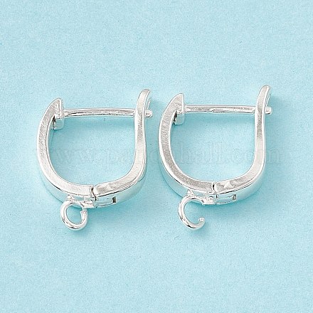 Латунные серьги-кольца с застежкой сзади KK-A172-19S-1