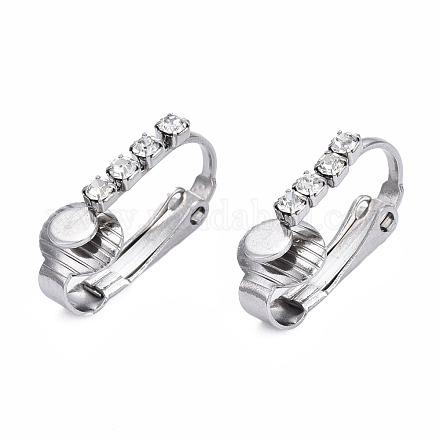 Фурнитура для сережек-клипс из нержавеющей стали 304 STAS-N092-142-1