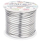 BENECREAT 12 Gauge(2mm) Aluminum Wire 100FT(30m) Anodized Jewelry Craft Making Beading Floral Colored Aluminum Craft Wire - Silver