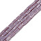 Opaque Solid Color Glass Beads Strands, Rectangle, Rosy Brown, 4~5x2~3x2~3mm, Hole: 0.9mm, about 93~103pcs/strand, 17.32 inch~19.09 inch(44~48.5cm)