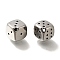 304 Stainless Steel Beads, Dice, Stainless Steel Color, 8.5x8.5x8.5mm, Hole: 1.4mm