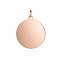 Ion Plating(IP) 304 Stainless Steel Pendants, Flat Round, Stamping Blank Tag, Rose Gold, 22.5x20x1.5mm, Hole: 3.5mm