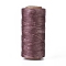 Waxed Polyester Cord, Micro Macrame Cord, Waxed Sewing Thread, Flat, Purple, 0.8mm, about 284.33 yards(260m)/roll