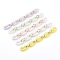 Transparent Acrylic & CCB Plastic Linking Cable Chains, Quick Link Chains, Mixed Color, 34.5x21x5.5mm and 19x12x4.5mm, about 39.37 inch(1m)/strand