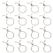UNICRAFTALE 10Pcs Adjustable Bolo Chain 304 Stainless Steel Slider Bracelet 2.7cm Inner Diameter Slider Extender Chains With Slider Stopper Beads For Jewelelry Making