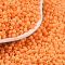 Opaque Acrylic Beads, Round, Coral, 3x2.5mm, Hole: 1.2mm, about 48000pcs/500g