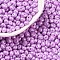 6/0 Glass Seed Beads, Opaque Colours Luster, Teardrop, Plum, 4~5x4~4.5x3~4mm, Hole: 0.8~0.9mm, about 125pcs/10g