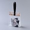Plastic Transparent Gift Bag, Storage Bags, Self Seal Bag, Top Seal, Rectangle, with Cartoon Card and Sling, Hole and Nail, Bisque, 32.5x17x7cm, 10set/bag