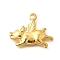 304 Stainless Steel Pendants, Pig Charms, Ion Plating(IP), Real 18K Gold Plated, 15.5x20.5x2.5mm, Hole: 2mm
