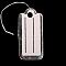 Rectangle Jewelry Display Paper Price Tags, with Cotton Cord, Silver, 22x10x0.2mm, Hole: 2mm, 500pcs/bag