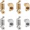 UNICRAFTALE 8Pcs 2 Colors 304 Stainless Steel Coil Cord Ends Leather Cord Ends Terminators End Tip Bead Caps for Leather Cord Bracelets Necklaces Jewelry Making