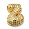 Brass with Cubic Zirconia Pendants, Cadmium Free & Nickel Free & Lead Free, Letter Z, Letter Z, 22.5x17x7mm, Hole: 4mm