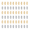 100Pcs 2 Colors 304 Stainless Steel Slide On End Clasp Tubes, Slider End Caps, Golden & Stainless Steel Color, 10.5x5.5x4mm, Hole: 3.5x1.5mm, Inner Diameter: 3mm, 50Pcs/color