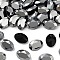 Preciosa® MAXIMA Crystal Fancy Stones, Czech Crystal, 435 12 601 Oval, Unfoiled, 23980 272 Hematite, 14x10mm