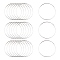 Brass Linking Rings, Silver, 20x0.7~1mm