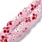 Handmade Lampwork Beads, Bumpy, Cat, Pink, 13x13x13mm, Hole: 2mm, about 25pcs/strand, 12.60 inch(32cm)