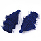 Polyester Tassel Big Pendant Decorations, Medium Blue, 65~72x25~28mm