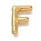 PVD Vacuum Plating 304 Stainless Steel Pendants, Real 18K Gold Plated, Letter Charm, Letter F, 18.5x13x4.5mm, Hole: 2mm
