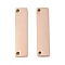 Ion Plating(IP) 304 Stainless Steel Links Connectors, Manual Polishing, Rectangle, Rose Gold, 20x5x1.5mm, Hole: 1.2mm