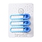 Spray Painted Iron Alligator Hair Clips for Girls, Light Sky Blue, 16x59x12mm, 3pcs/card